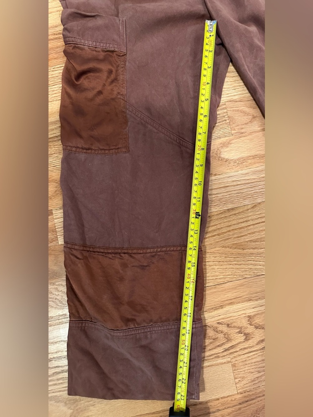 PINKO Brown Lyocell Cargo Pants Button Front Utility Style Womens Sz 0/XS *FLAW* - Picture 11 of 13